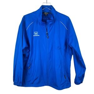 Honda Jacket XXL Womens Core365 Windbreaker Royal Blue Logo Drawstring TTG